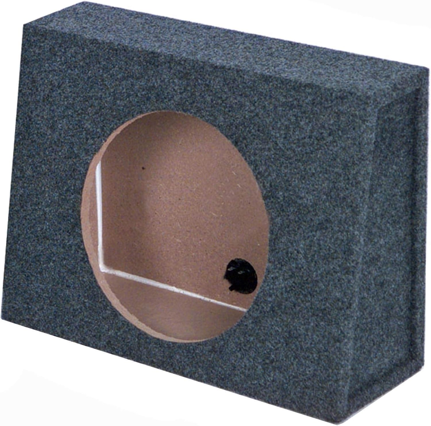 QPower 10 Inch Single Slim Truck Shallow Sealed Subwoofer Box Sub Enclosure