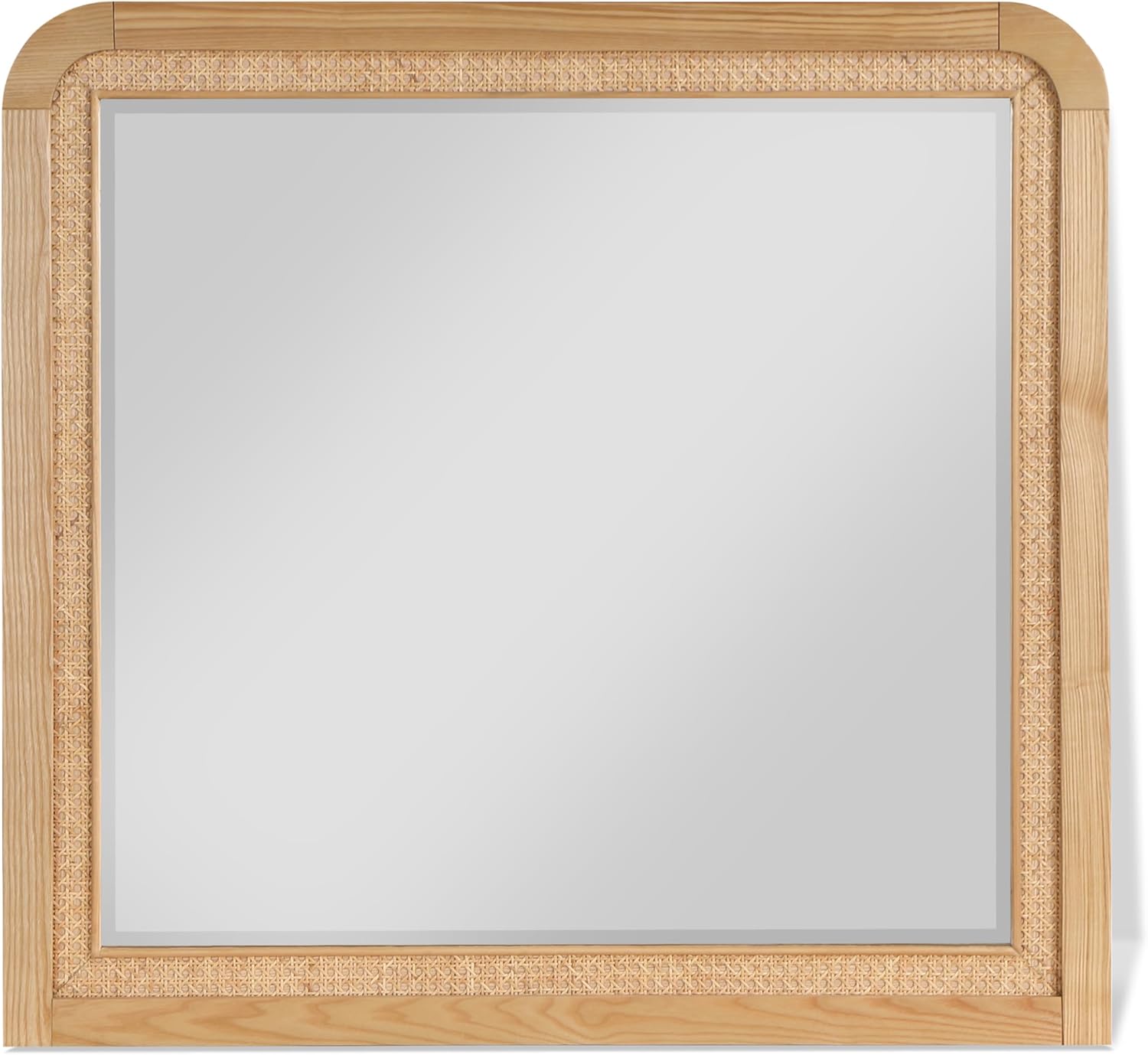 Meridian Furniture SienaNatural-M Siena Collection Natural Ash Wood with Rich Natural Finish on Ash Veneer, Natural Cane, Siena, 40