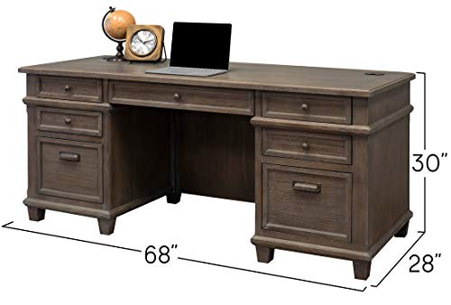 Martin Furniture Double Pad Desk, 68