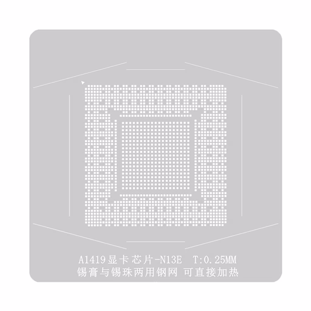 Zeiwohndc AMD GPU A1419 A13E SRLG4 GPU Video Card Chip BGA Stencil Planting Tin Net