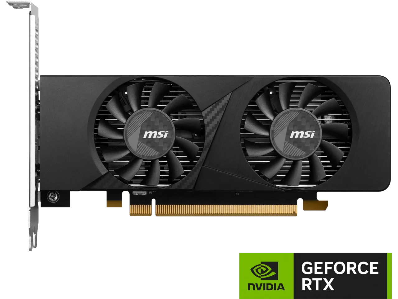 MSI NVIDIA GeForce RTX 3050 Graphics Card, 6GB GDDR6, HDMI 2.1, DisplayPort 1.4a, Low Profile