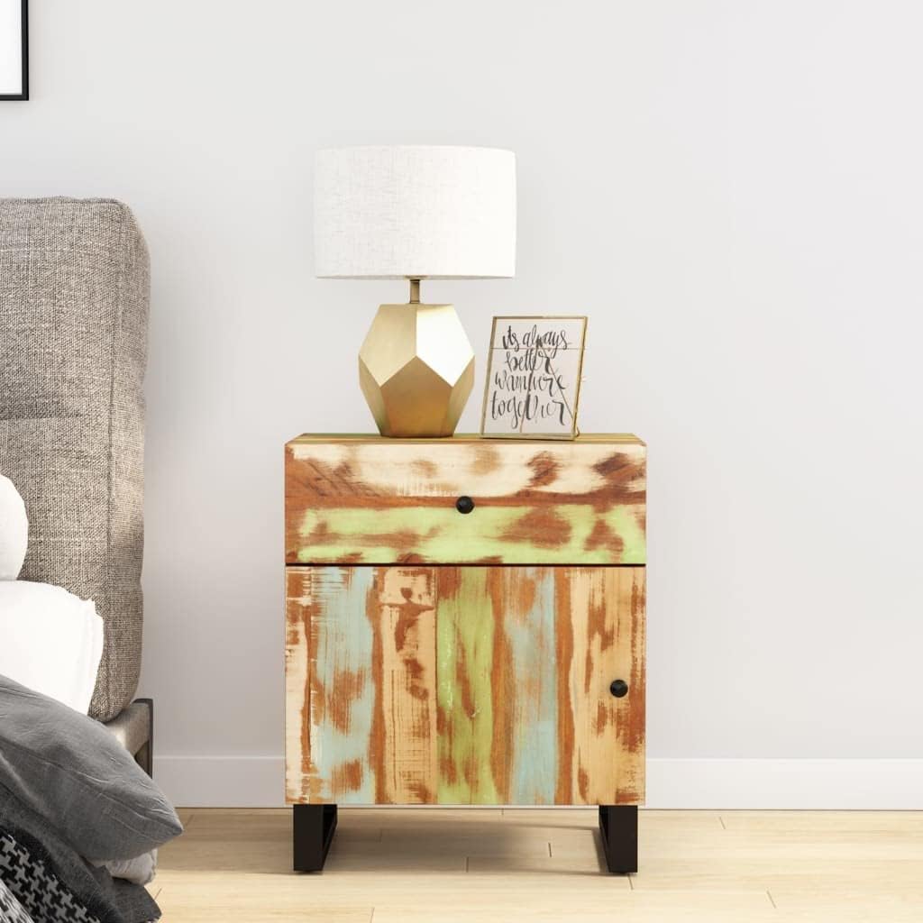 Nightstand, Small Dresser, Bedside Furniture, Night Stand, End Table for Bedroom, Closet, Entryway 19.7