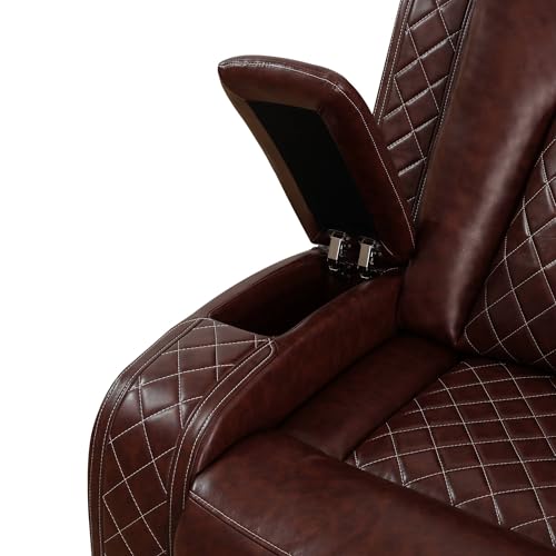 Martin, Loveseat+Sofa, Brown Power Recliner Sofa Set for Living Room