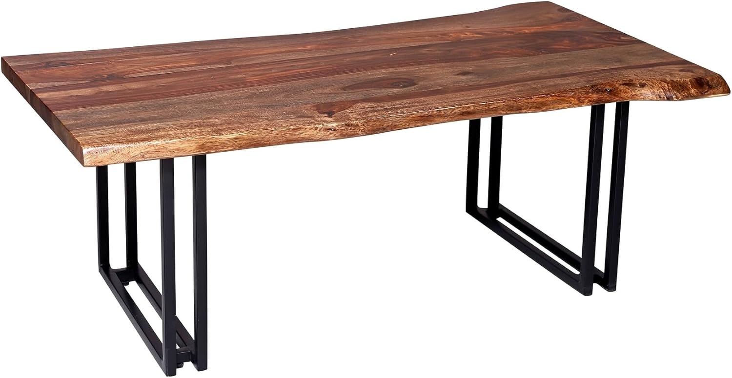 Manzanita Solid Sheesham Wood Live Edge Coffee Table - Brown