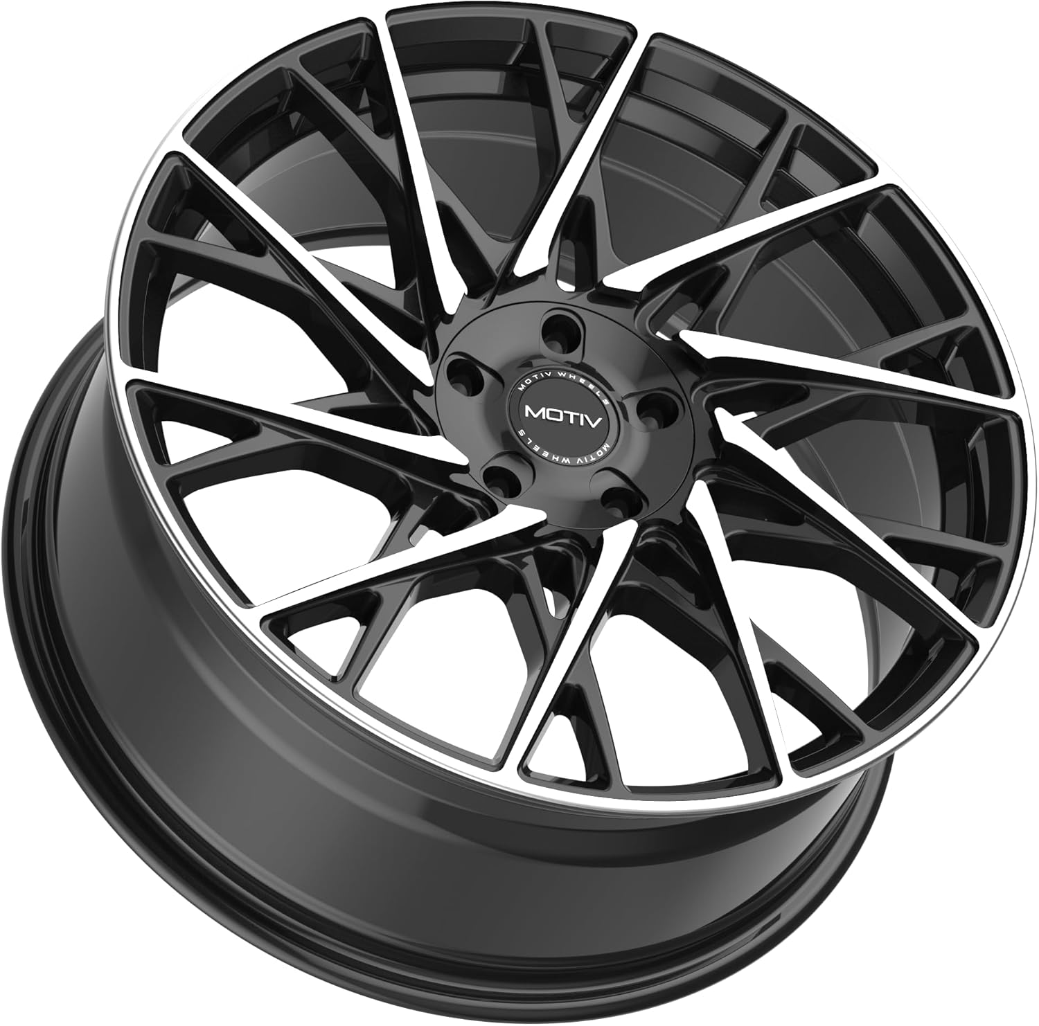 Motiv 430MB Maestro Gloss Black Wheel Machined (18 x 8. inches /5 x 108 mm, 40 mm Offset)
