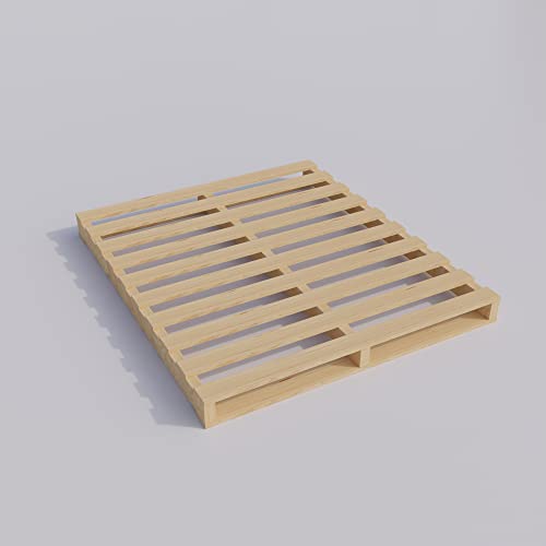 Mayton, Wooden Pallets, Easy for Commercial Use, Strong Sturdy Structure, 38x36x5, 1 Pcs, Wood Finish