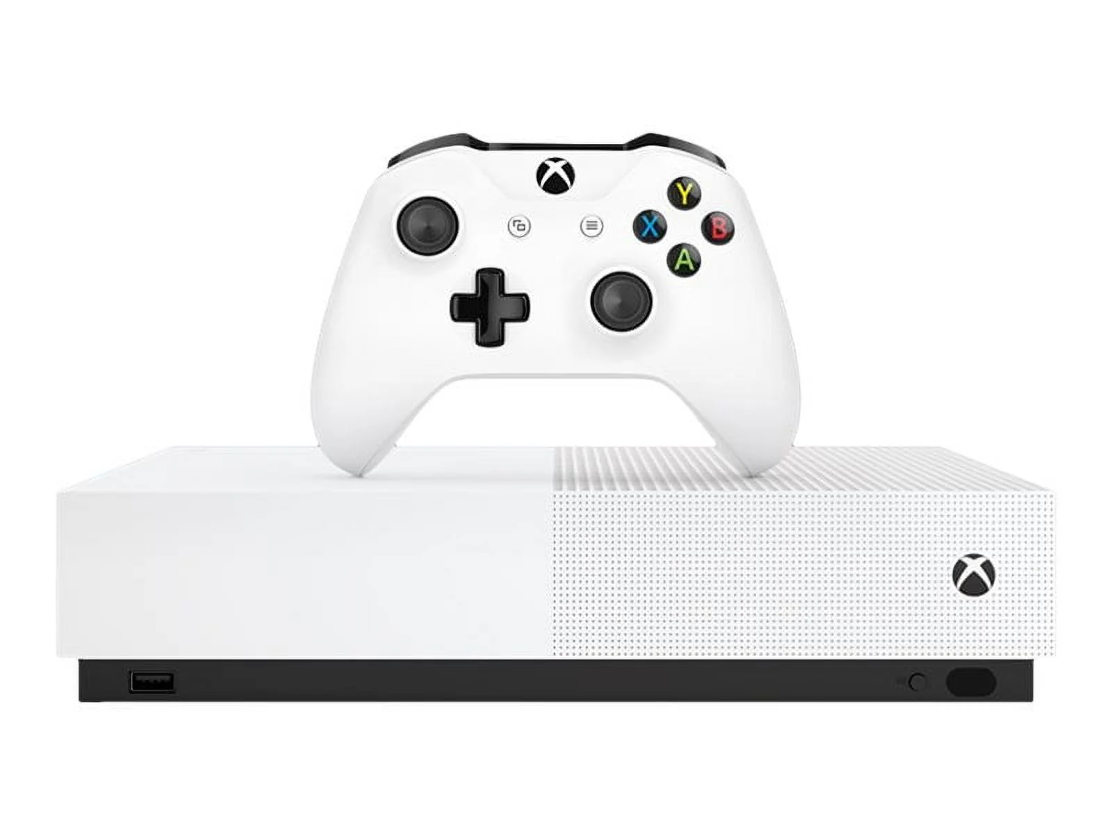 Free Shipping! Restored Microsoft Xbox One S 1TB All-Digital Edition Console (Disc-free Gaming), White, NJP-00024 (Refurbished)