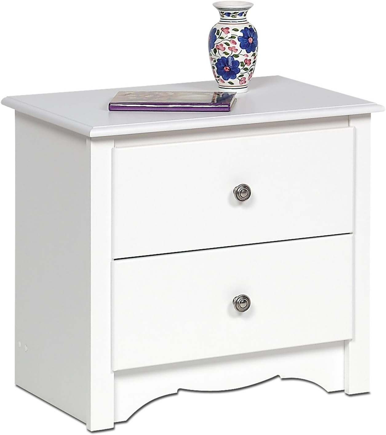 Night Stand 2 Drawer - Monterey (White) (23 1/4