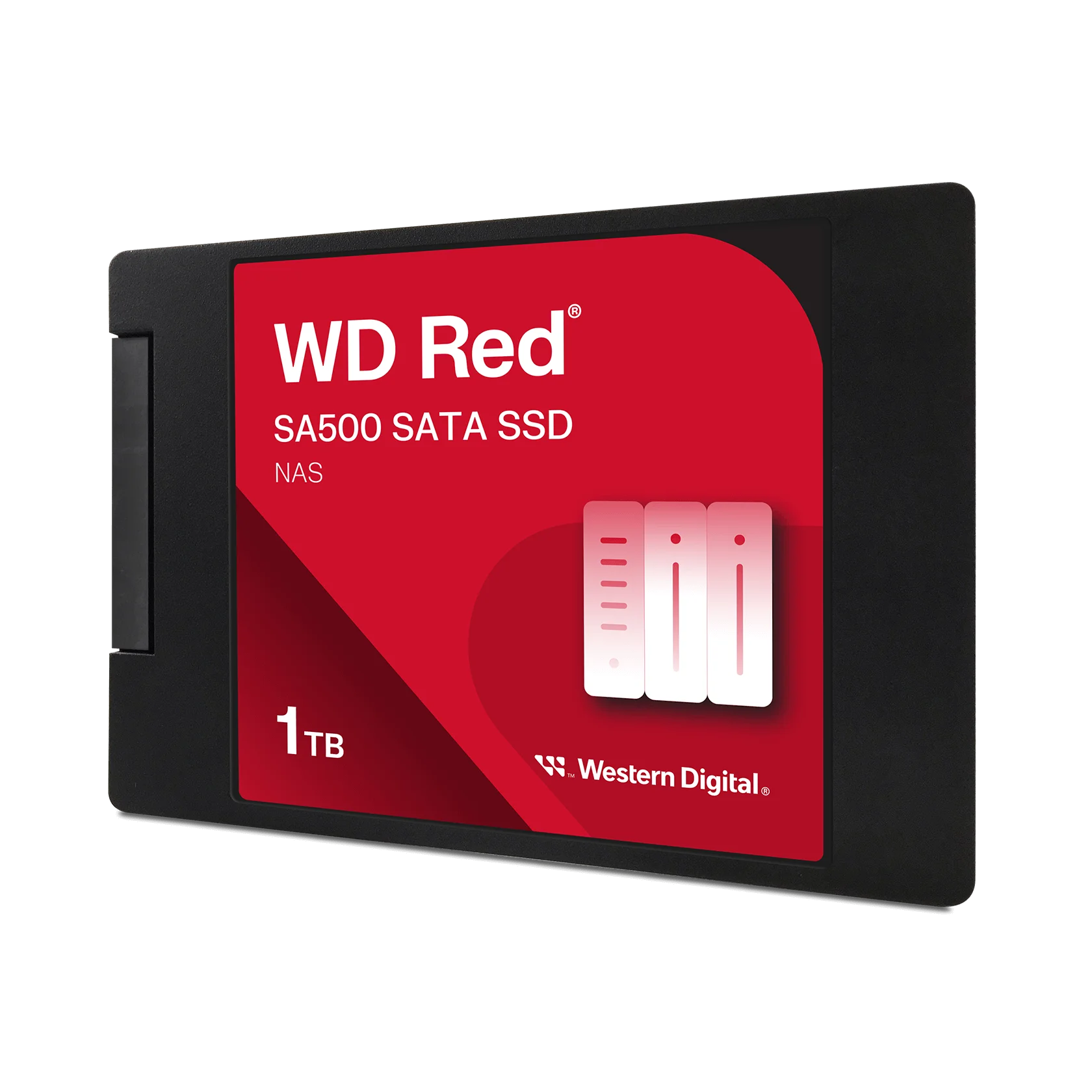 Western Digital 1TB WD Red SA500 NAS SATA SSD, Internal 2.5”/7mm Cased Solid State Drive - WDS100T1R0A-68A4W0