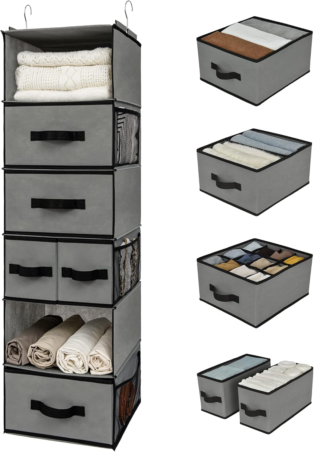 GRANNY SAYS Bundle of 1-Pack Large Storage Container & 1-Pack Over The Door Storage Organizer