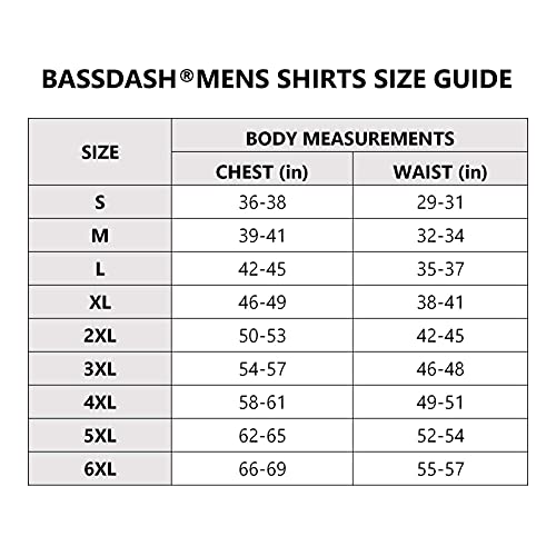 BASSDASH UPF 50+ Men’s Long Sleeve Fishing Shirt with Mask UV Neck Gaiter Hoodie
