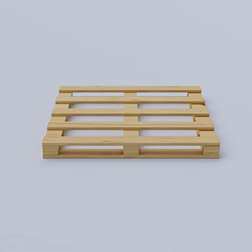 4 Way Wooden Pallets, Easy for Commercial Use, Fully Assembled, Strong Sturdy Structure, 10 Pcs, 48