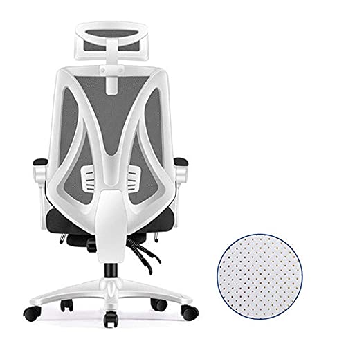 Chairs,Zero Gravity Swivel Chairs,Gaming Racing Chair with High Back for Games,Office Chair for Pc,Adjustable Lumbar Support/White Frame Green Net