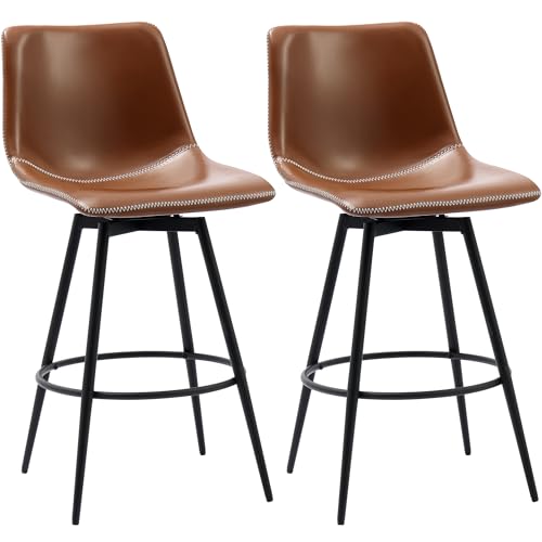 Swivel Counter Height Bar Stools, Armless 26