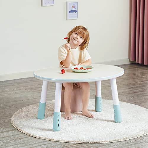 Children's Table, Height Adjustable Kids Dinner Table, Graffiti-Ready Kids Art Table. Suitable for Home & Kindergarten.