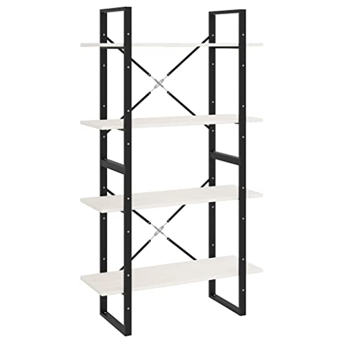 4-Tier Book Cabinet White 31.5