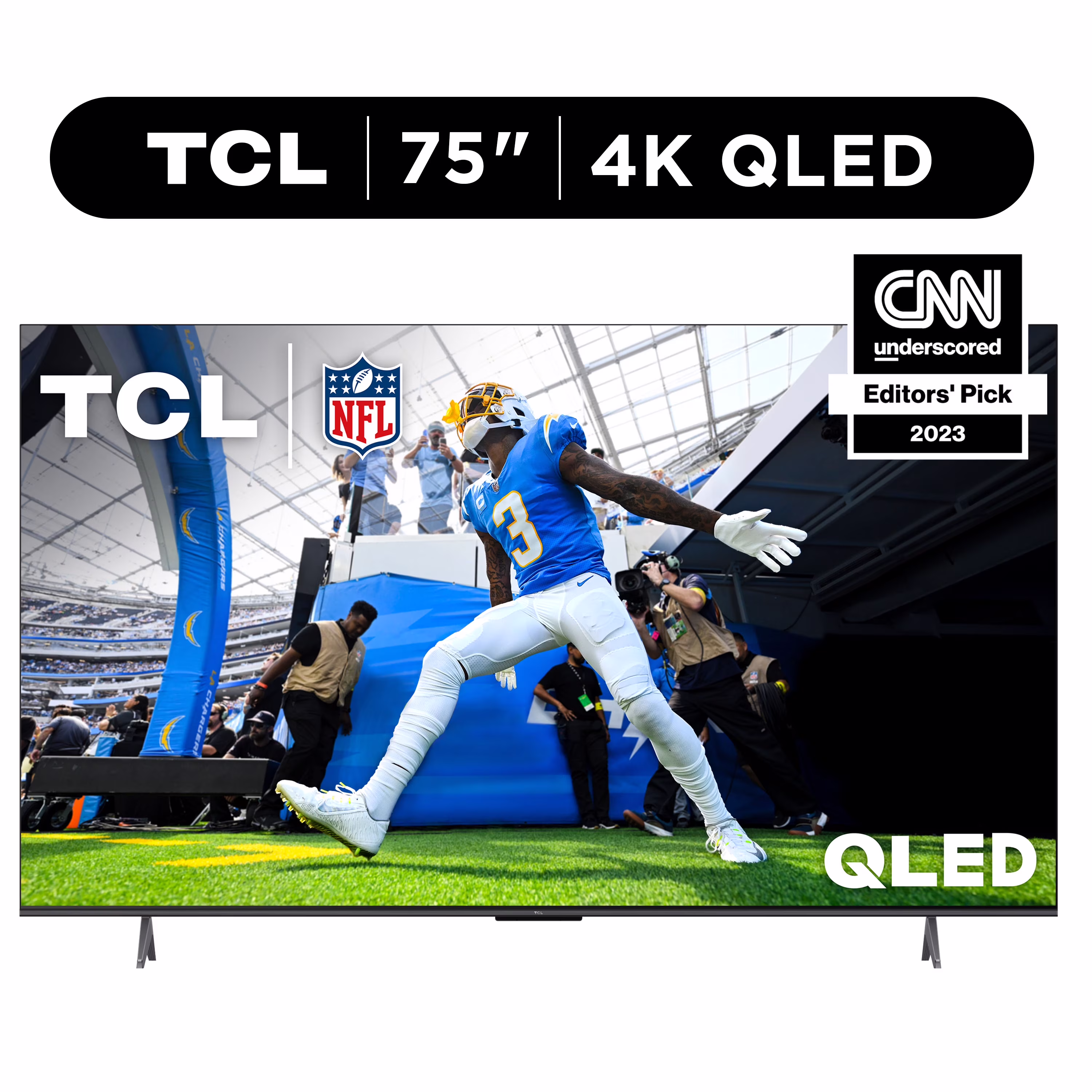 TCL 75” 4K QLED HDR Smart TV, Google TV, Dolby Vision, Game Accelerator, 75Q650G