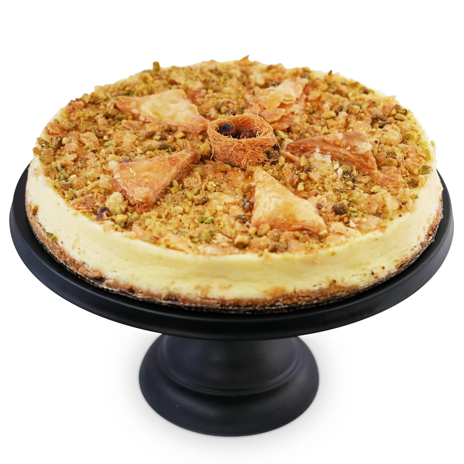 Andy Anand's Exquisite Baklava Cheesecake: A Heavenly Fusion of Turkish Honey Baklava & Creamy California Cheesecake – Indulge in a Luxurious Dessert Experience! (9-inch, 2.8 lbs)