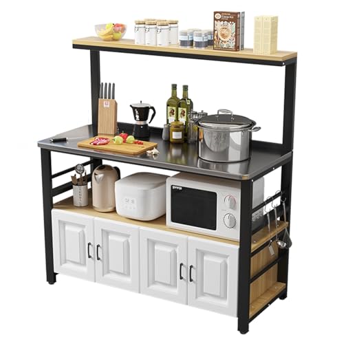 Metal Table Prep Table, Kitchen Island with Storage, Kitchen Work Table, for Home Kitchen Restaurant Garage Warehouse (Size : 40x118cm/16x46in)