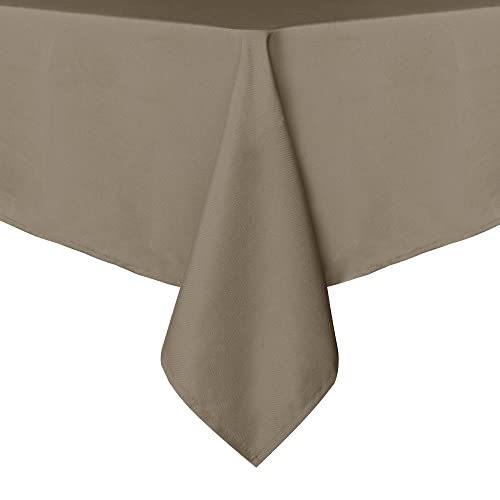 sancua Square Tablecloth - 54 x 54 Inch - Stain and Wrinkle Resistant Washable Polyester Table Cloth, Decorative Fabric Table Cover for Dining Table, Buffet Parties and Camping, Black