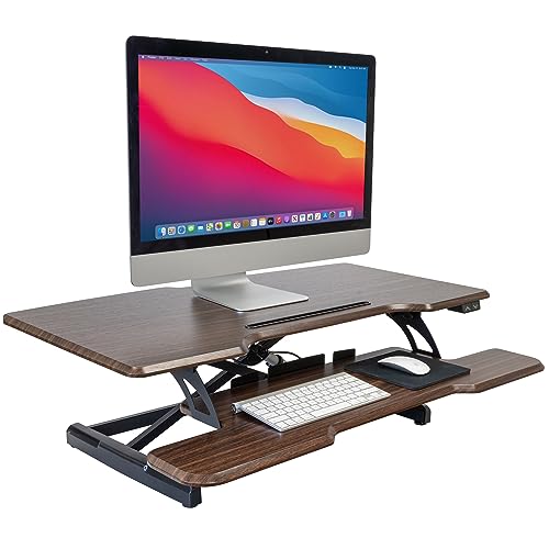 Mount-It! Electric Standing Desk Converter with 38