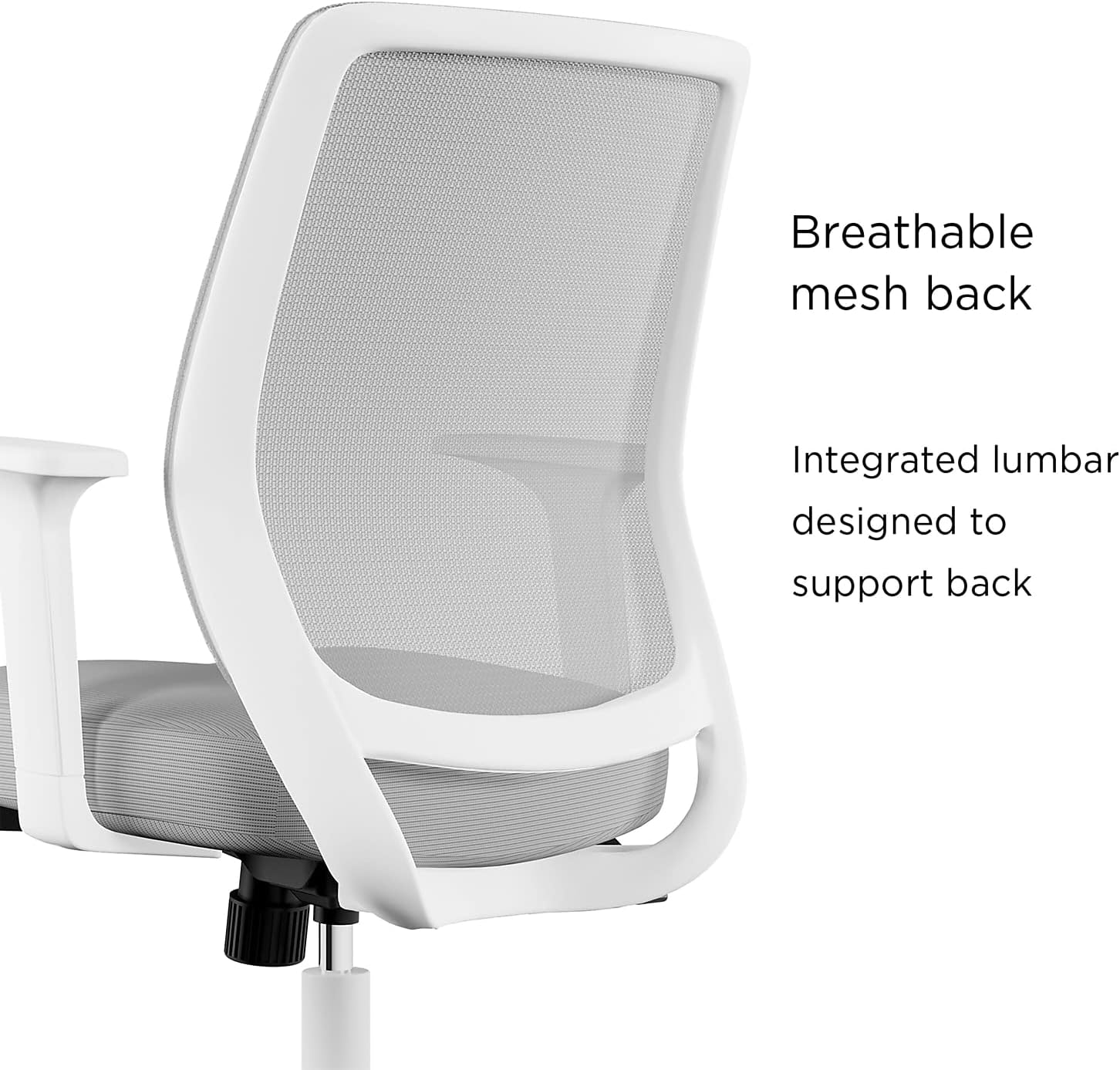 Union & Scale Essentials Mesh Back Fabric Task Chair, Gray, 2/Pack (UN59418-CCVS)