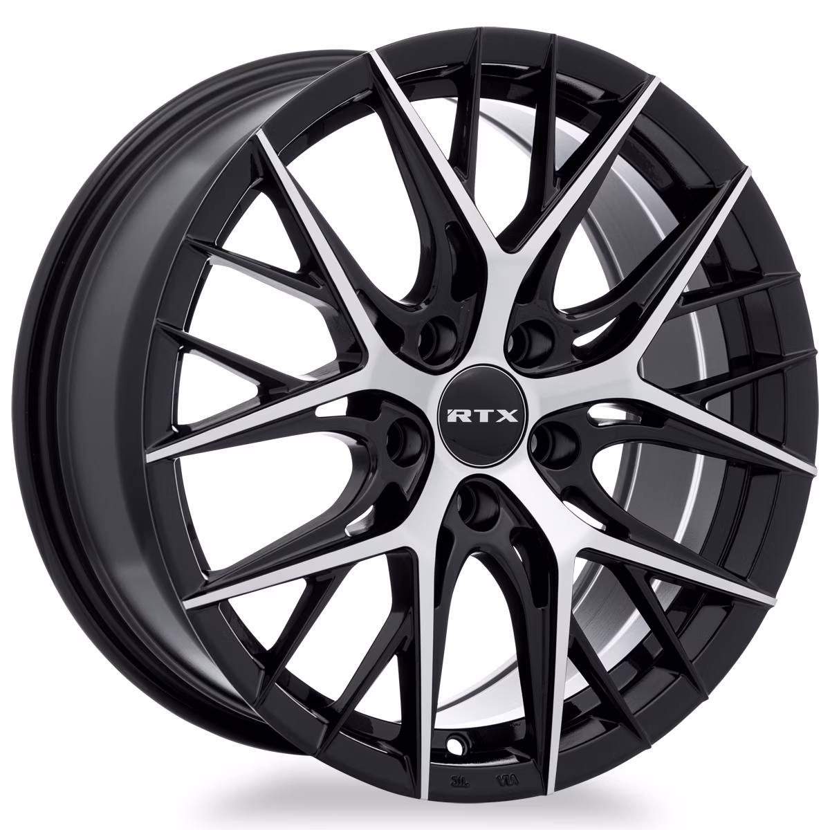 RTX Valkyrie 18x8 5x114.3 ET40 CB73.1 Gloss Black Machined Wheel