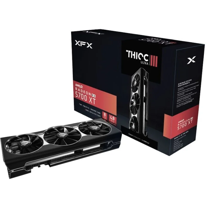 XFX AMD Radeon RX 5700 XT Graphic Card, 8 GB GDDR6