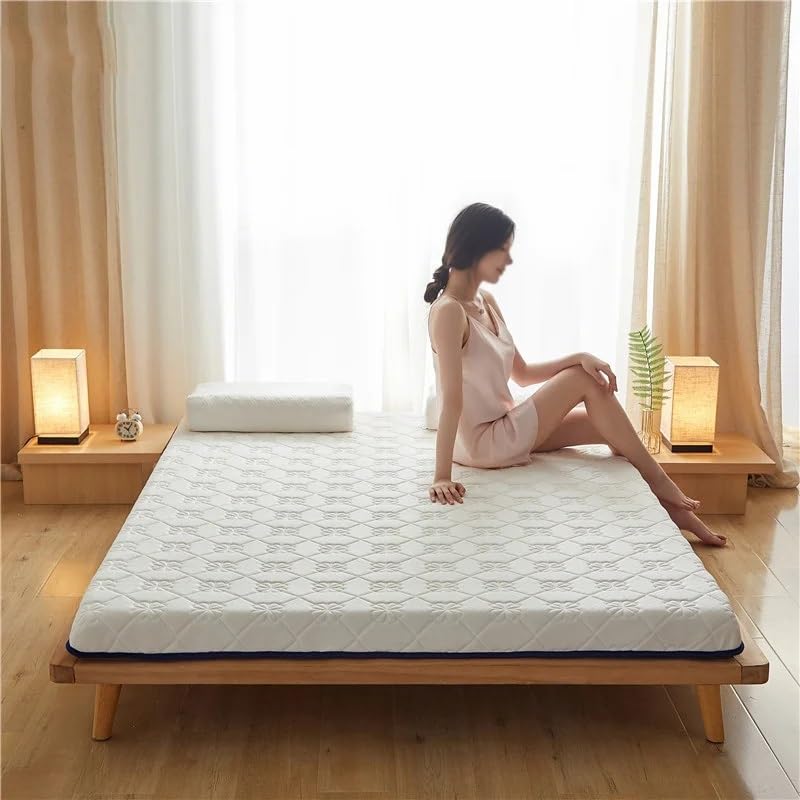 Latex Mattress Memory Foam Filled Foldable Tatami Breathable Non-Collapsing Family Single Mattress(120X200cm)