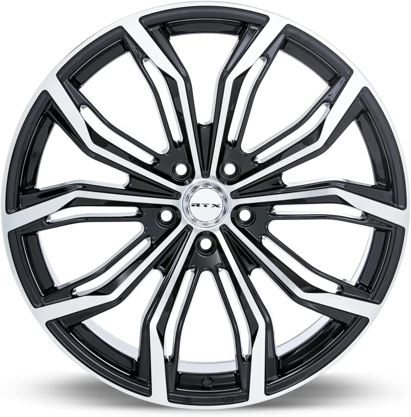 RTX Black Widow 16x7 5x105 ET38 CB56.6 Black Machined Wheel