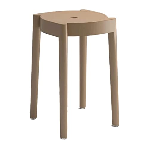 Dining Room Chairs Plastic High Stool Household Round Stool Stackable Dining Stool Table Bench Simple Stools Fashion Creative Bench Stool Latest Styles