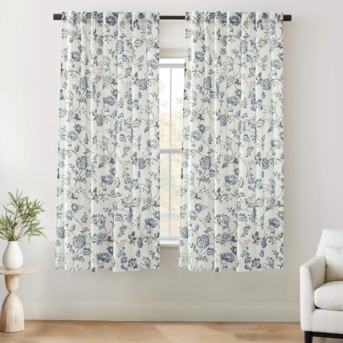 Pink Curtains 2 Panels for Girls Room 63 Inch Length,Pink and Grey Curtains for Living Room Bedroom Short,Pink and Gray Curtains,Pink Nursery Curtains,52