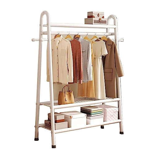 Clothing Racks for Hanging Clothes, Heavy Duty Clothing Rack, Large Garment Rack with Shelves, Portable Hanging Storage Organizer, Free Standing Closet, for Adult Coat, Closet