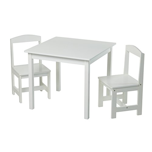 Target Marketing Systems Hayden 3 Pc Kids Table And Chairs, White