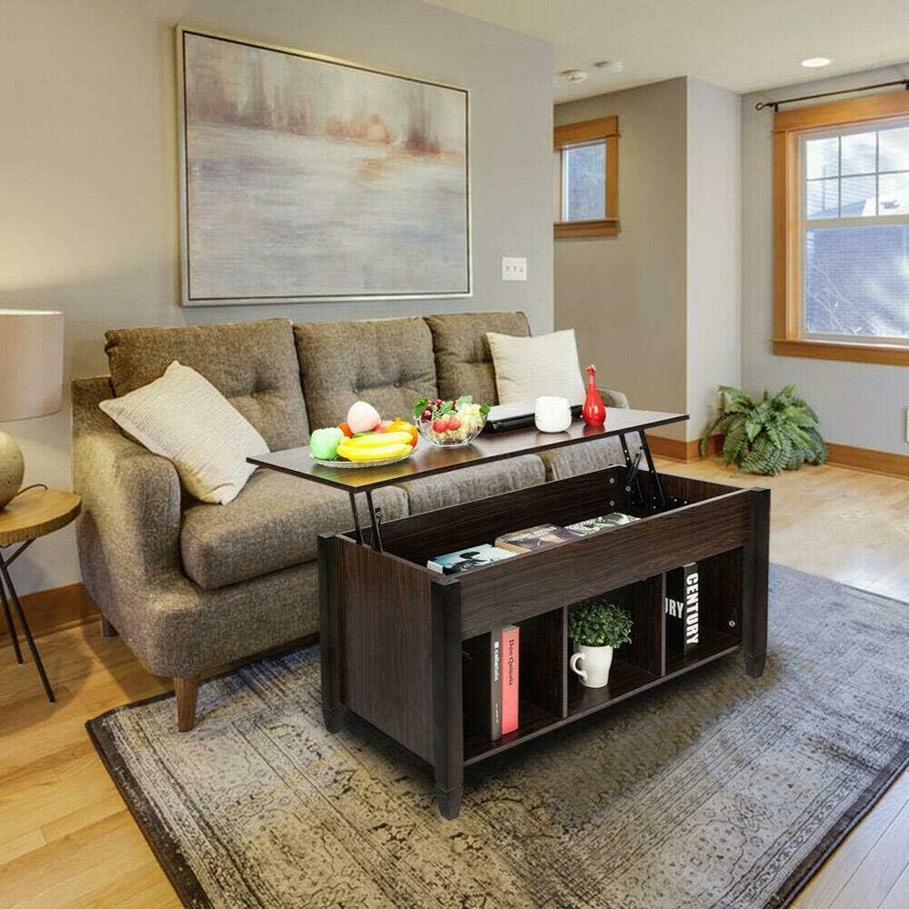 ASC Lift-up Top Coffee Table with Compartment