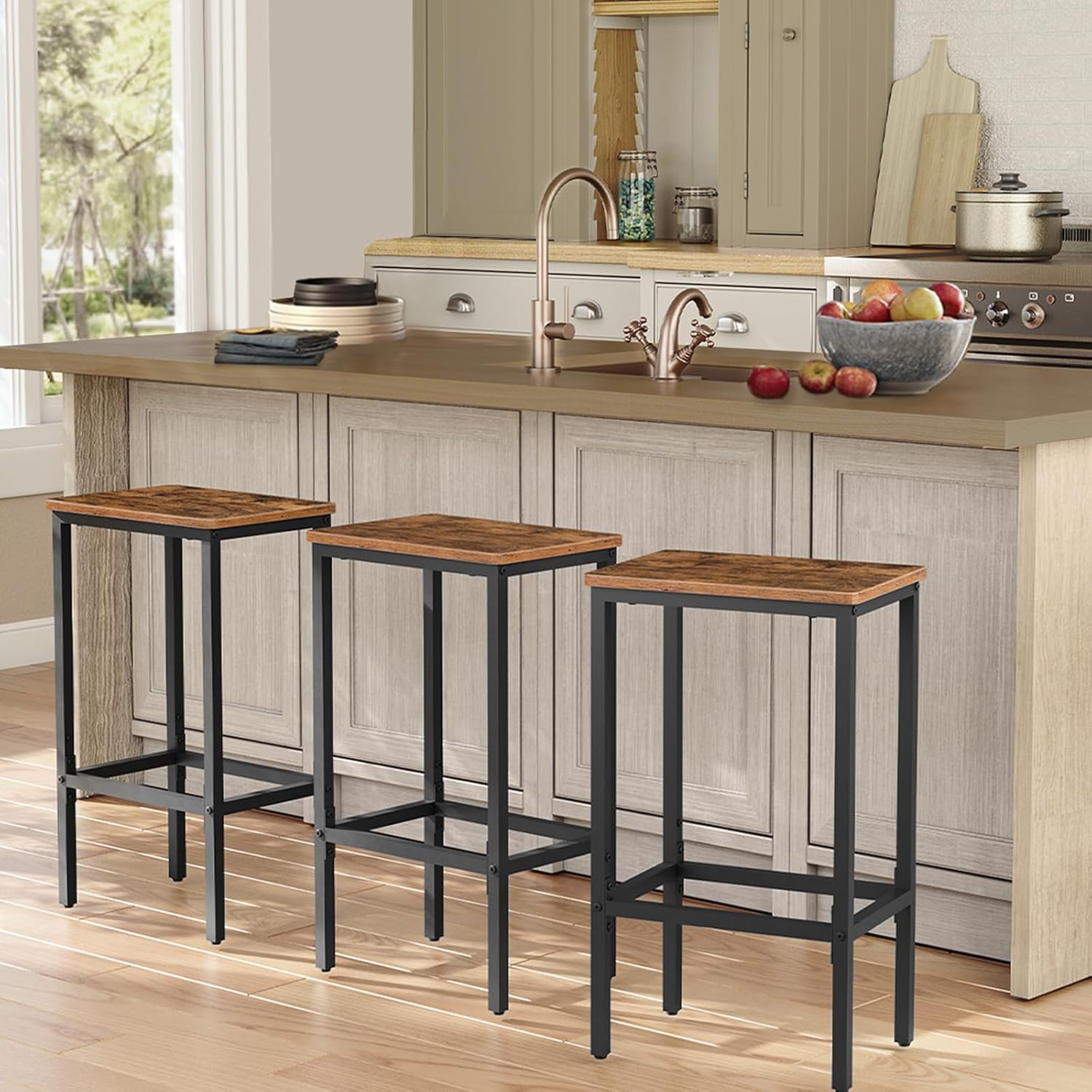 Bar Stools and Side Table Bundle, 25.8