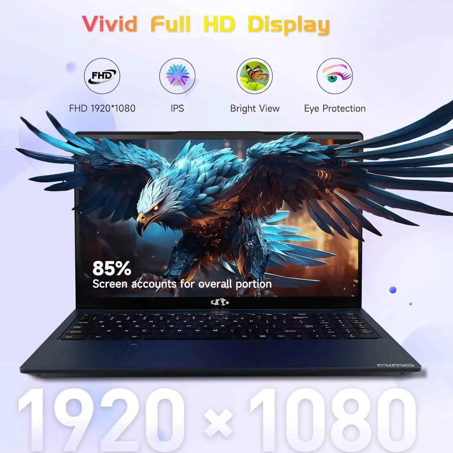 15.6" IPS FHD Laptop, AMD Ryzen 5 6600H 6-Cores 660M GPU 32GB DDR5 RAM 2TB SSD(Beat i7-1165G7, Up to 4.5GHz) Fingerprint Backlit Keyboard Computer with 100W GaN Type C