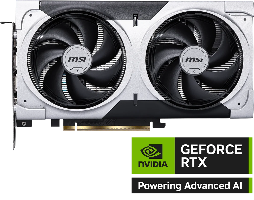 MSI GeForce RTX 5060 Ti 8G VENTUS 2X OC PLUS Graphics Card, 8GB GDDR7, DPx3, HDMIx1, DLSS 4