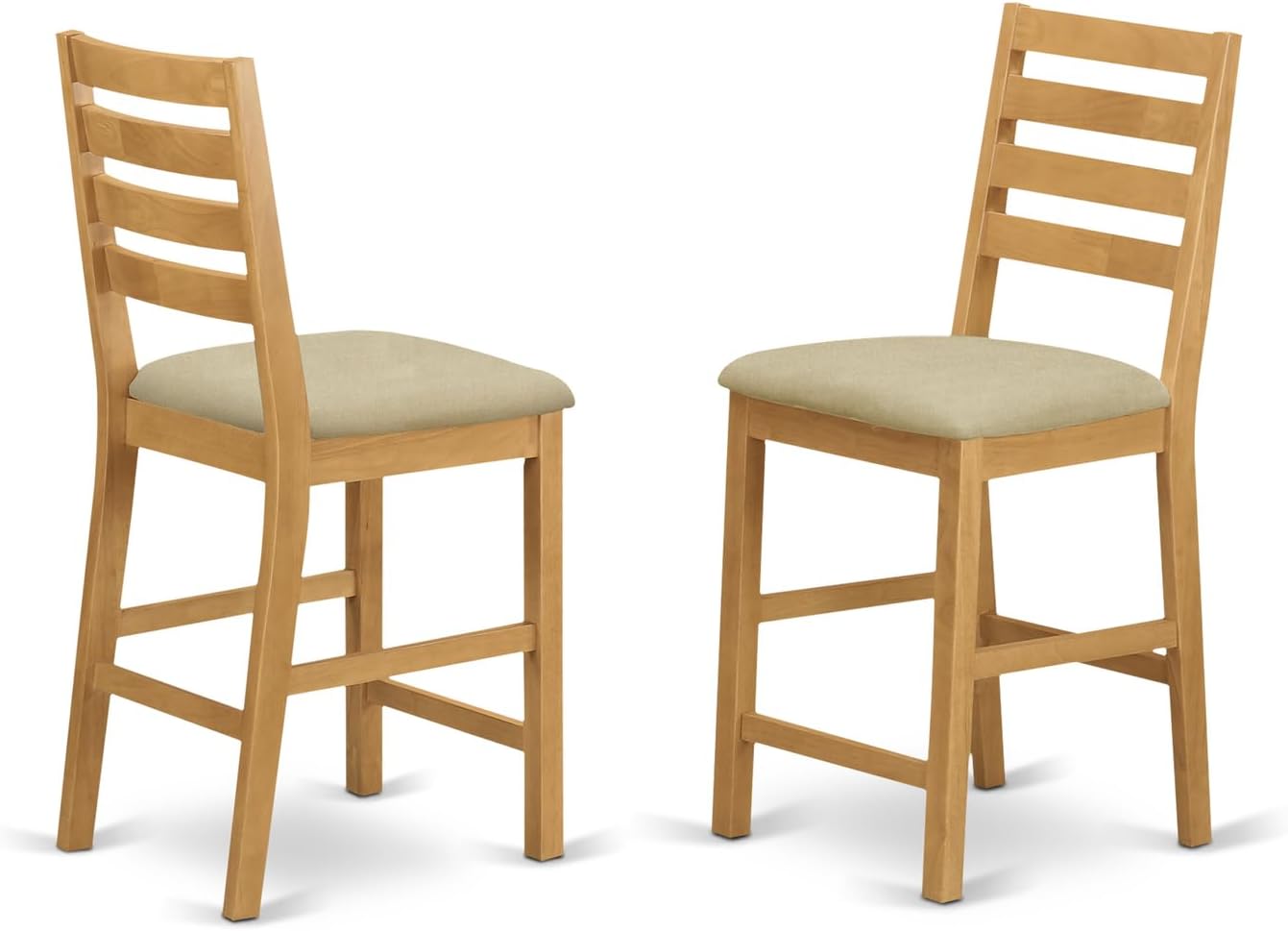 Urban Oasis Pub Counter Height with Wood Seat - Natural Oak Finish