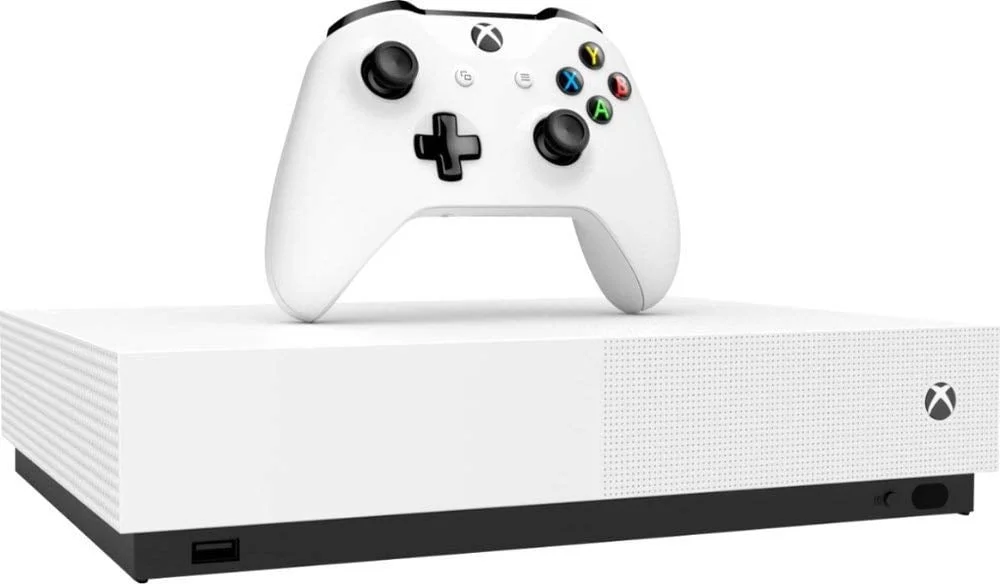 Free Shipping! Restored Microsoft Xbox One S 1TB AllDigital Edition Console with Xbox One Wireless Controller (Refurbished)