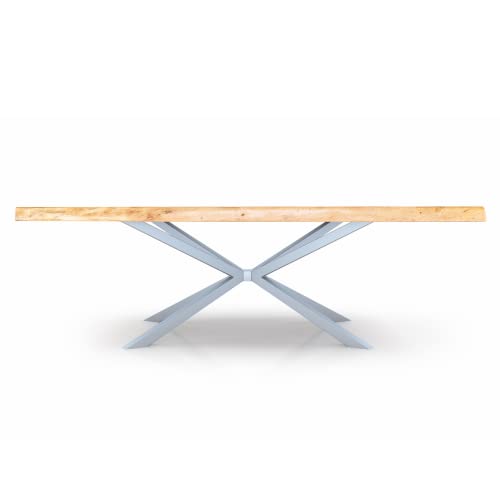 L 53'' x W 26''x H 28'' Heavy Duty Spider Style Table Bases, Heavy Duty Steel Table Legs, Urban Industrial & utility Legs, Ultra Stable Table Bases, easy to assemble (Black)