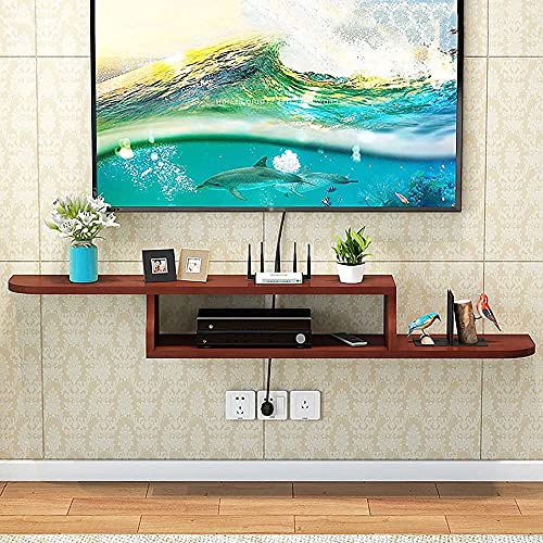 Floating TV Stand Cabinet Wall Hanging Tv Stand,Floating Tv Unit,Wall-Mounted Tv Cabinet for Router Shelf DVD Set-Top Box Storage