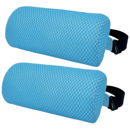 Headrest Pillow for Patio Chaise Lounge,Chaise Lounge Pillows outdoor 3D air mesh with Elastic Band,Quick Drying and Washable Spa Pillow for Recliner,Beach Chair,Office Chair
