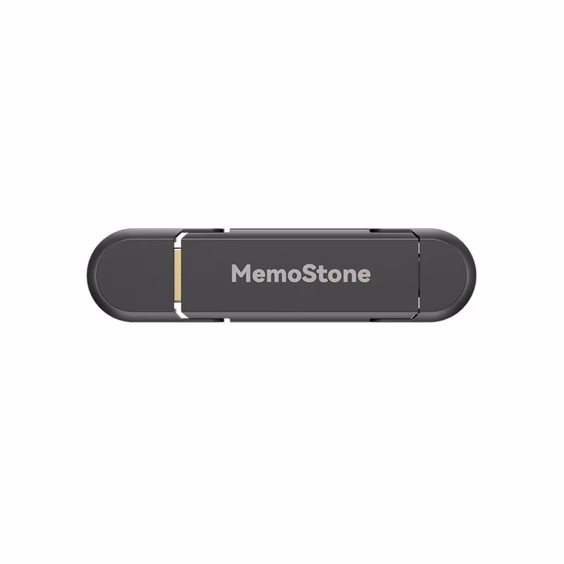 KingSpec MemoStone 256GB External SSD, USB 3.2 Gen2 Dual Type A/C Interface - Up to 540MB/s, Portable Solid State Drive Perfectly Compatible with Smartphones/Laptops/Tablets/Desktops