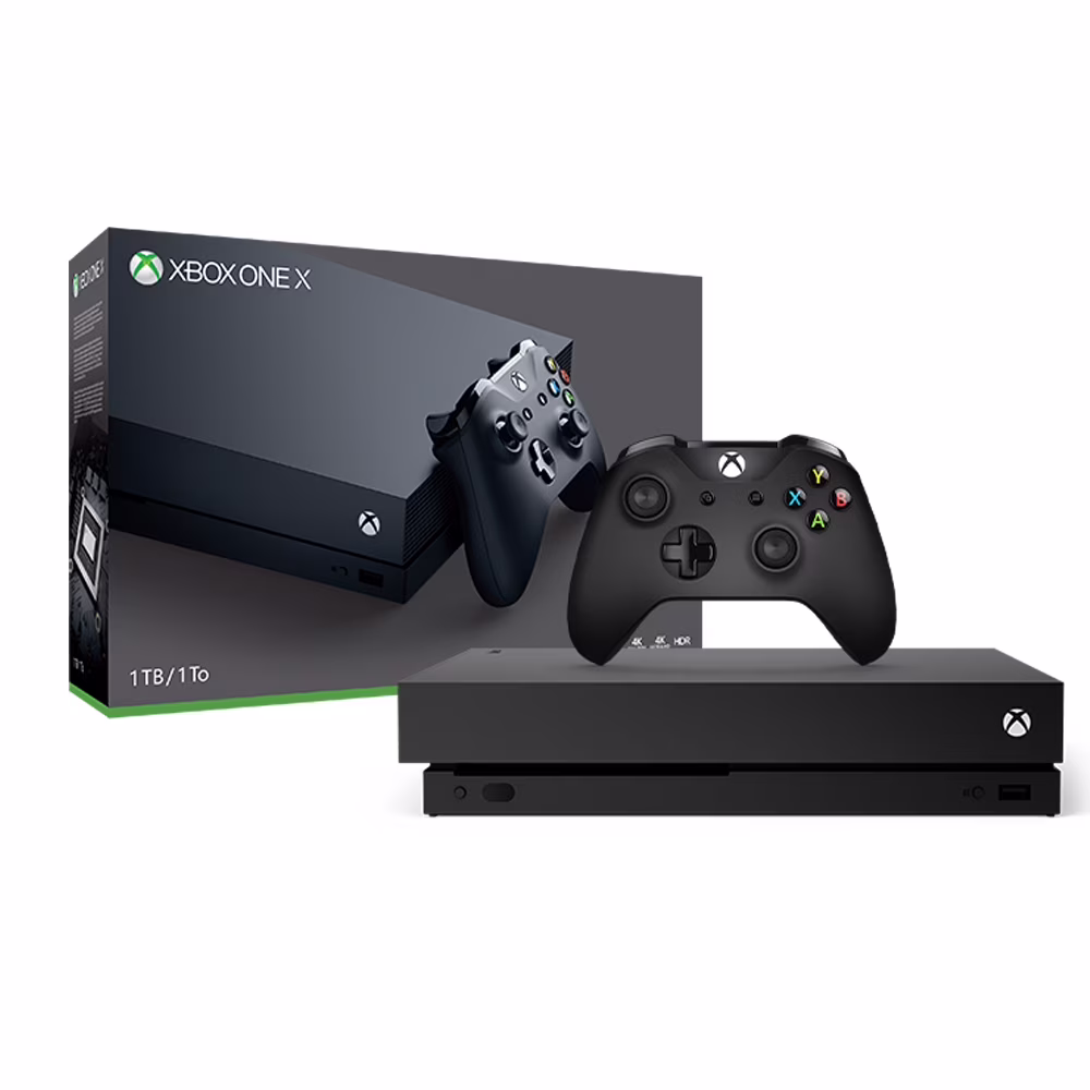 Free Shipping! Restored Microsoft Xbox One X 1TB, 4K Ultra HD Gaming Console, FMQ-00042, 889842246971 (Refurbished)