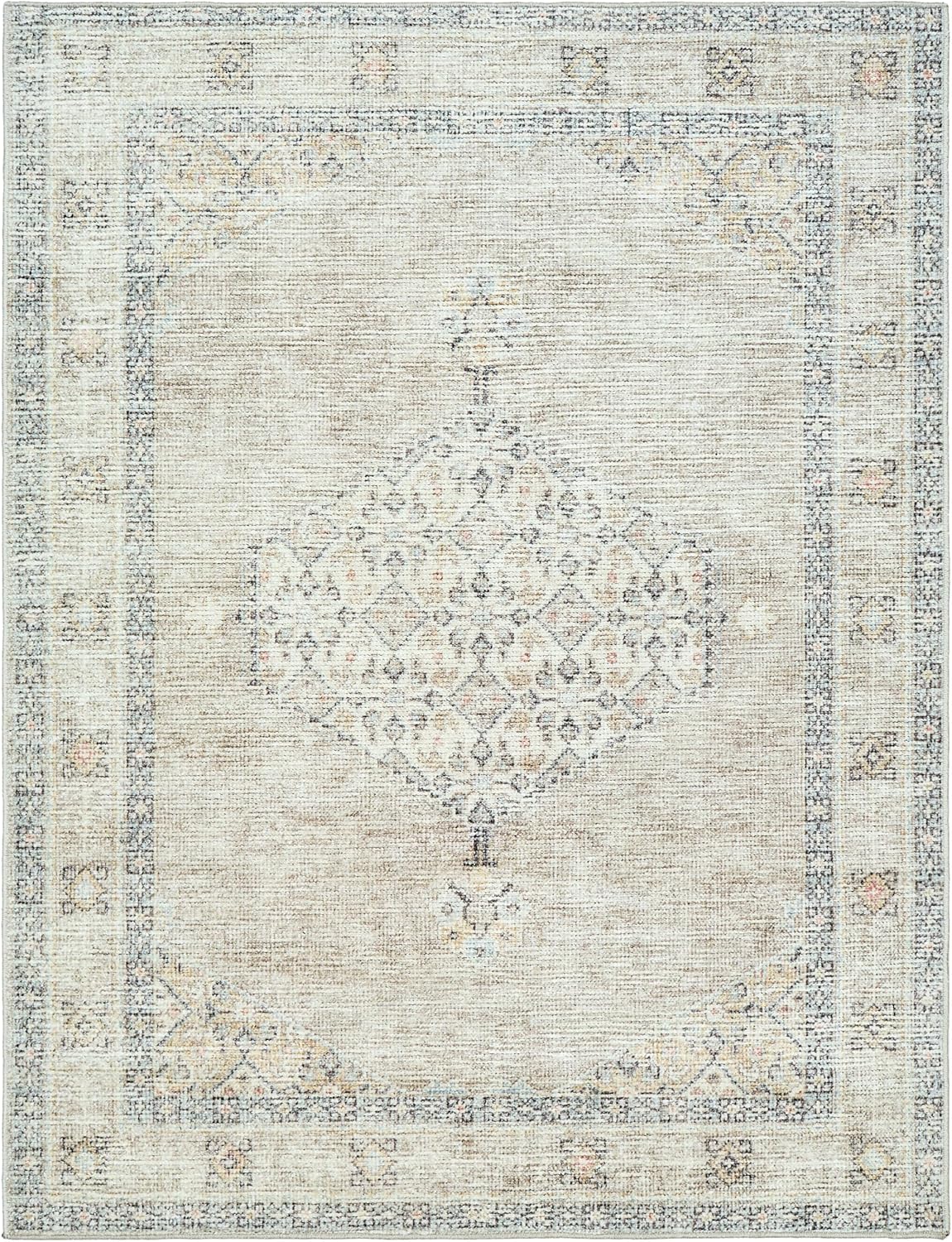 Mark&Day Area Rugs, 3x8 Jamesa Traditional Light Brown/Cream Runner Area Rug, Brown Cream Grey Carpet for Hallway, Kitchen, Bedroom or Living Room (2'7