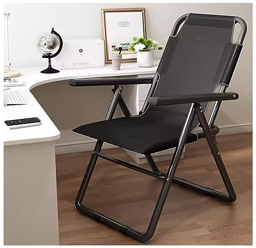 Lounge Chair Beach Chair Sun Loungers 5-Position Adjustable Mesh Zero Gravity Lounge Chair Non-slip Feet for Garden Courtyards(Black-B)