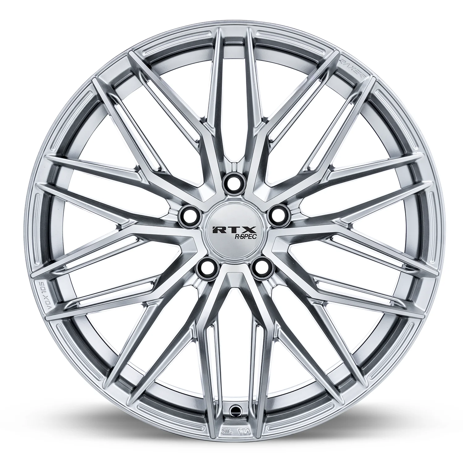 RTX SW20 18x8.5 5x112 ET45 CB66.6 Silver Machined Wheel