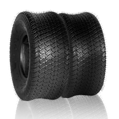 MOTORHOT Set of 2 18x8.50-8 4PR Tires Garden Lawn Mower Tractor Golf Cart Tires SW:8.27in(210mm)