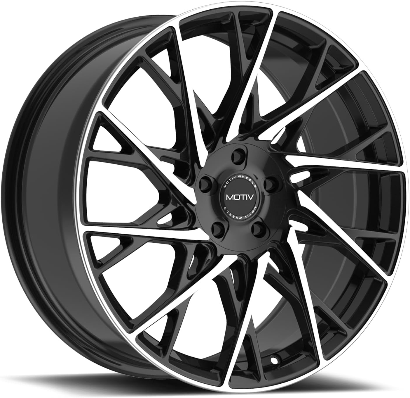 Motiv 430MB Maestro Gloss Black Wheel Machined (18 x 8. inches /5 x 108 mm, 40 mm Offset)